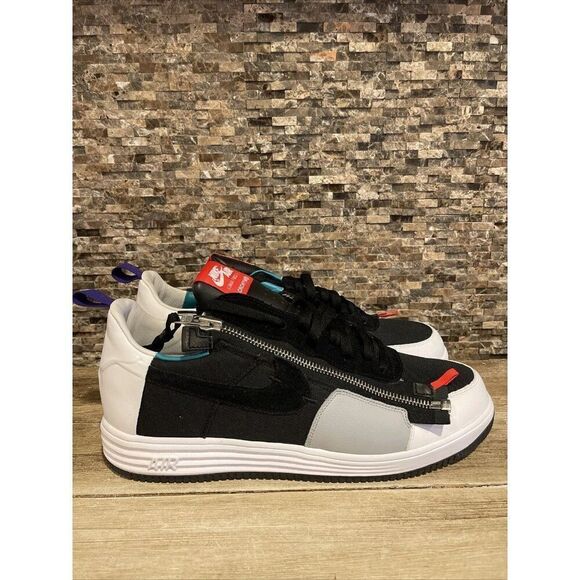 Nike Other - NIKE LUNAR FORCE 1 SP ACRONYM BLCK WHT-GRN-PRPL 698699 002 US MEN SZ 14